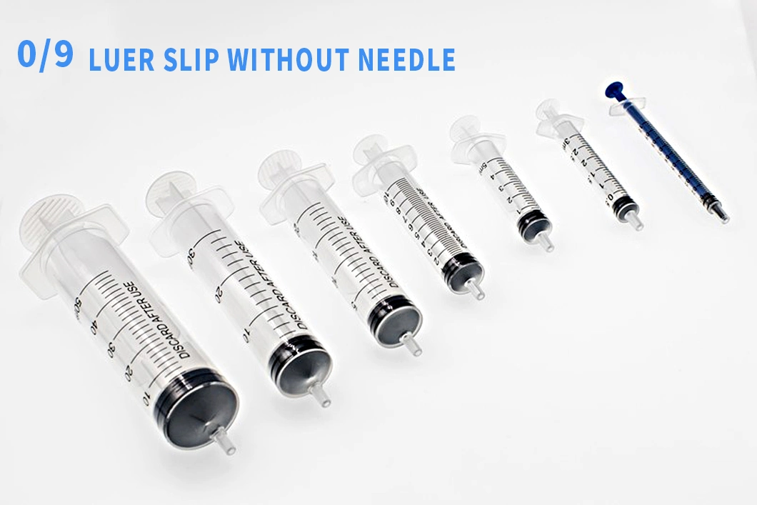Steroid Irrigation Injection Plastic Luer Lock Slip Plastic Medical Disposable Syringe with Hypodermic Needles