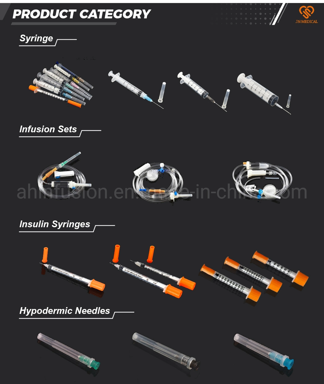 3 Parts Eo Sterile Disposable Medical Plastic Syringe with Needle with All Sizes Approved ISO and CE and SGS