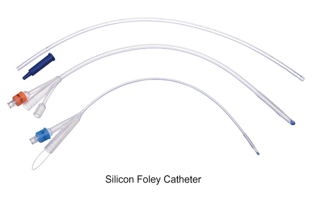 Disposable Sterile 100% Latex Foley Catheter Urine Catheter with 100% Silicon Coated Urinary Catheter
