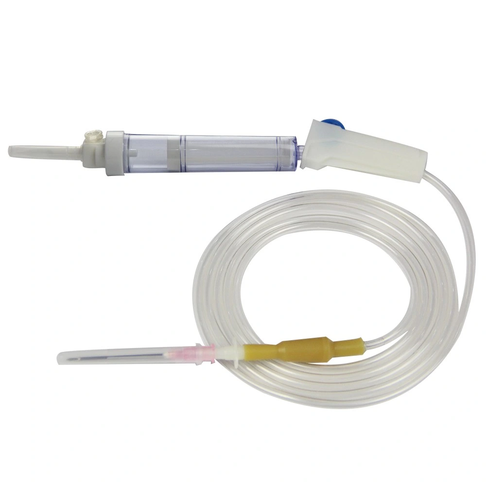 Medical Disposable IV Transfusion Set with PVC Tubing