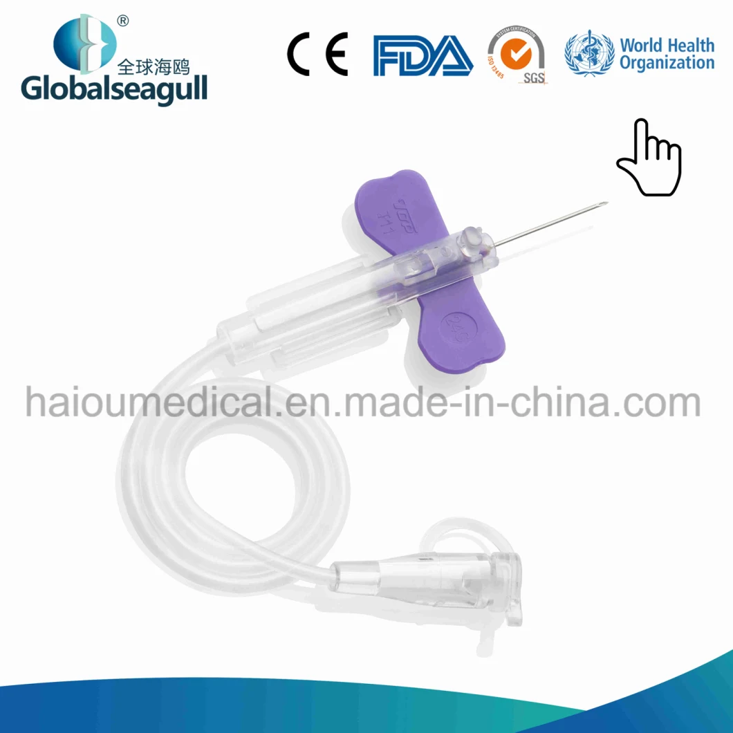 Ce ISO High Quality Medical Product Disposable Safety Scalp Vein Needle Set