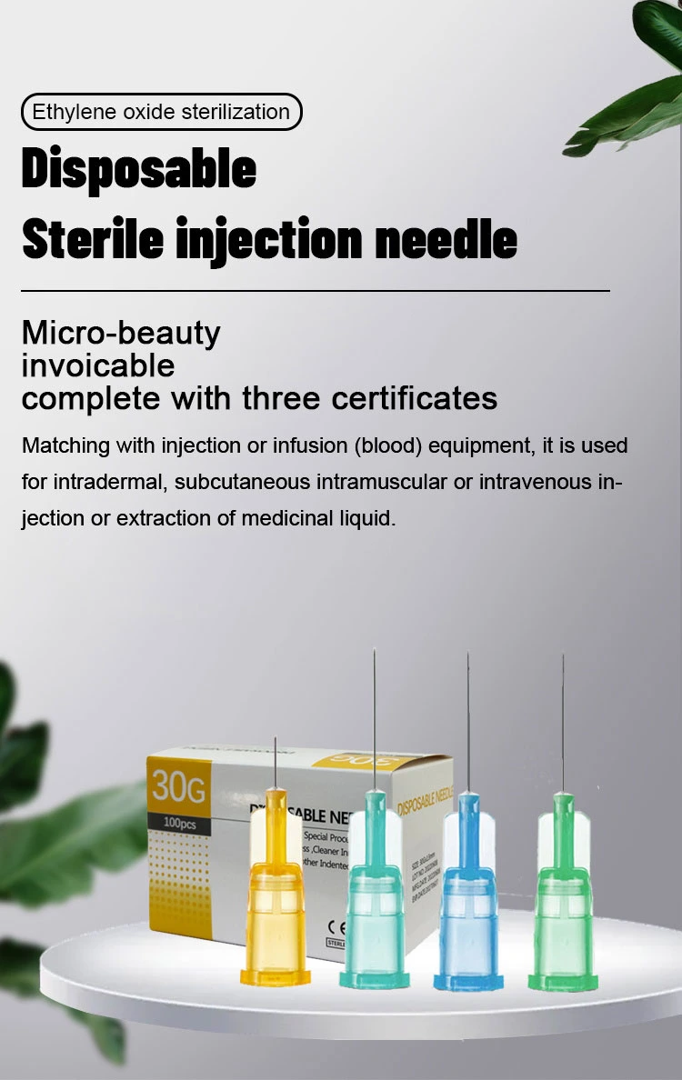 25g Beauty Hypodermic Needle Series Disposable Mesotherapy Needle for Filler Inject