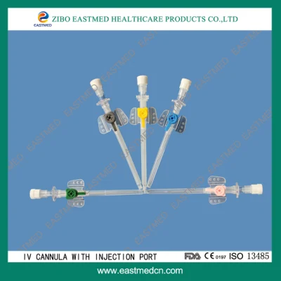 Ce/ISO 주입 연결부가 있는 IV 캐뉼라