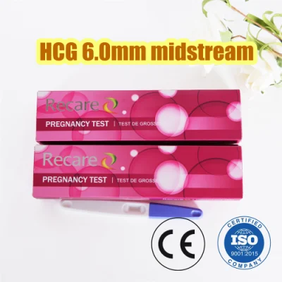  원스텝 임신 테스트기.  소변 내 콜로이드 금을 이용한 가장 정확한 HCG 임신 테스트